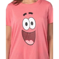 Nickelodeon Womens' SpongeBob SquarePants Patrick Star Sleep Pajama Set Multicolored