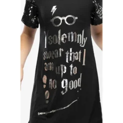 Harry Potter Women's Juniors Up To No Good Cold Shoulder Nightgown 9 Harry Potter Women's Juniors Up To No Good Cold Shoulder Nightgown -Pure Wear Store GUEST e0be6553 fb6d 49aa 9967 2a0e6e5d83ff