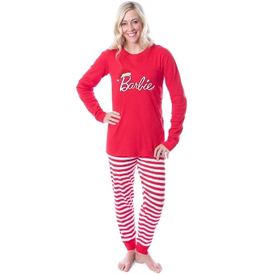 Barbie Family Christmas Logo Santa Unisex Sleep 2 Piece Pajama Set Adult 1 Barbie Family Christmas Logo Santa Unisex Sleep 2 Piece Pajama Set Adult