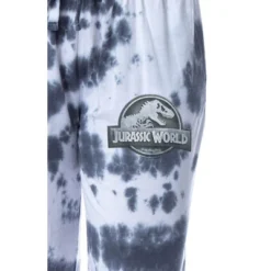 Jurassic World Womens' Dinosaur Film Movie Logo Sleep Jogger Pajama Pants Multicolored