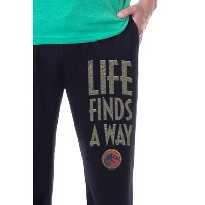 Jurassic Park Mens' Movie Film Life Finds A Way Icon Sleep Pajama Set Multicolored 2 Jurassic Park Mens' Movie Film Life Finds A Way Icon Sleep Pajama Set Multicolored - Image 2