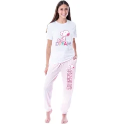 Peanuts Womens' Snoopy Dream Comic Flower Relaxing Sleep Pajama Set Multicolored -Pure Wear Store GUEST e4c8da7a f3fc 4766 96e7 55c2e22bb22b