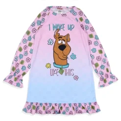 Scooby-Doo Girls' I Woke Up Like This Flower Sleep Pajama Dress Nightgown Purple -Pure Wear Store GUEST e59e2edc 9d18 4fe6 9957 fc662fe64011