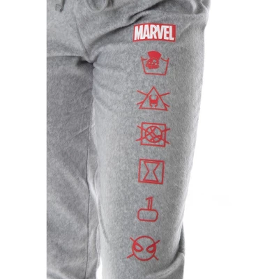 Marvel Comics Women's Juniors' Avengers Brick Logo Jogger Pajama Set 4 Marvel Comics Women's Juniors' Avengers Brick Logo Jogger Pajama Set - Image 4