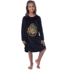 Harry Potter Girls' Hogwarts Houses Crest Raglan Pajama Nightgown-All Houses -Pure Wear Store GUEST e74f0339 da16 41eb a2a5 17a3d5bddd60
