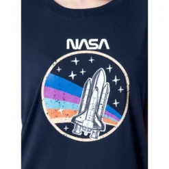 NASA Womens' Retro Stripes Rocket Sleep Pajama Set Shorts Crewneck Multicolored -Pure Wear Store GUEST e7ff2a8a 94e3 421c 88c9 fbe1ba54d290