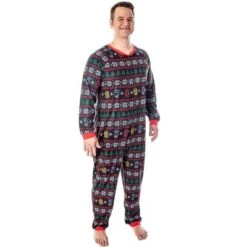 Marvel Adult Superhero Trio Ugly Sweater Print One Piece Pajama Union Suit Multi -Pure Wear Store GUEST e8d14ba2 003c 49bd 823f 30e63280df5a