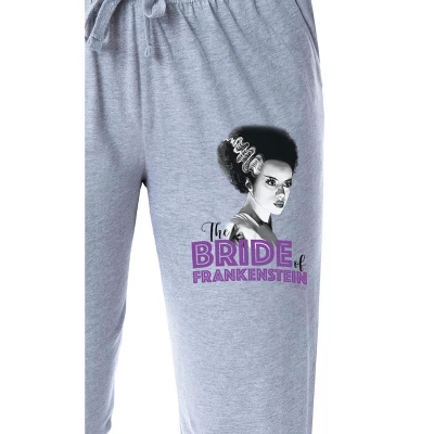 Universal Monsters Womens' The Bride Of Frankenstein Sleep Pajama Pants Grey 1 Universal Monsters Womens' The Bride Of Frankenstein Sleep Pajama Pants Grey