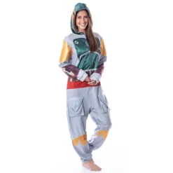Star Wars Mens' Boba Fett Hooded Costume Union Suit One-Piece Pajama Grey -Pure Wear Store GUEST eae47ba8 4cc9 4706 af77 ced5d5590d0d
