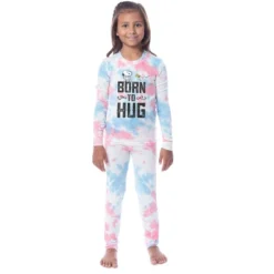 Peanuts Girls' Snoopy Born To Hug Unisex Child 2 Piece Sleep Pajama Set Multicolored -Pure Wear Store GUEST eafa7ce7 66f7 455a 9d5b 5cfc23ab85cf