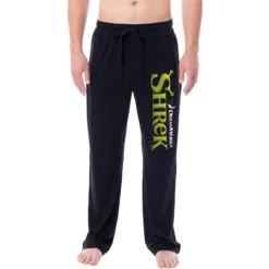 DreamWorks Shrek Men's Movie Film Title Logo Character Sleep Pajama Pants Black -Pure Wear Store GUEST ec3d0a85 ed3d 456c 8255 b7927289a15d