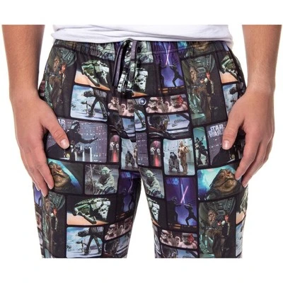 Star Wars Mens' Movie Film Classic Character Scenes Sleep Pajama Pants Multicolored 2 Star Wars Mens' Movie Film Classic Character Scenes Sleep Pajama Pants Multicolored - Image 2