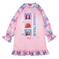Barbie Girls' Dream Team Characters Unicorn Sleep Pajama Dress Nightgown Pink -Pure Wear Store GUEST ed9f3b6f 090a 4aff 9abf 5b2a413814a3