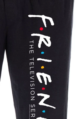 Friends The TV Series Men's Classic Logo Loungewear Sleep Pajama Pants Black 2 Friends The TV Series Men's Classic Logo Loungewear Sleep Pajama Pants Black - Image 2