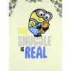 Despicable Me Toddler Girls' Minions Snuggle Sleep Pajama Dress Nightgown Off-White