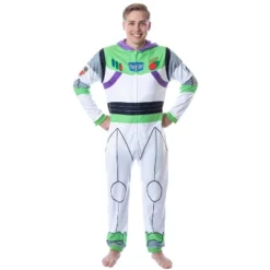 Disney Mens' Toy Story Buzz Lightyear Costume Pajama Union Suit White -Pure Wear Store GUEST ee6f0524 c23a 4b15 b768 43f7957040fa