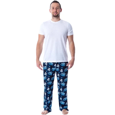 Star Wars Stormtrooper Mens' Graffiti Allover Loungewear Pajama Pants Blue 3 Star Wars Stormtrooper Mens' Graffiti Allover Loungewear Pajama Pants Blue - Image 3