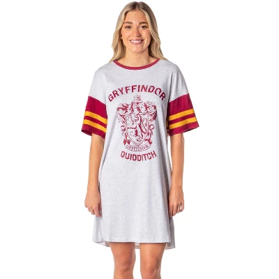Harry Potter Women's All Houses Nightgown Pajama Shirt Dress 6 Harry Potter Women's All Houses Nightgown Pajama Shirt Dress - Image 6