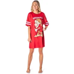Disney Womens' Grumpy Snow White And The Seven Dwarfs Nightgown Pajama Red -Pure Wear Store GUEST f061255f 8577 4906 b10d 262bf3c3ac29