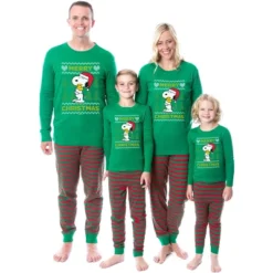 Peanuts Christmas Ugly Sweater Tight Fit Cotton Family Pajama Set -Pure Wear Store GUEST f2258987 3751 4331 8a51 4915255dacd0