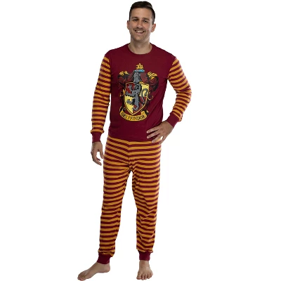 Harry Potter Hogwart's House Crest Tight Fit Adult Cotton Pajama Set 5 Harry Potter Hogwart's House Crest Tight Fit Adult Cotton Pajama Set - Image 5