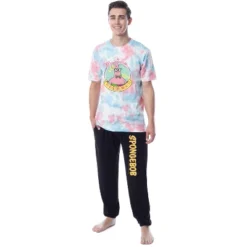 SpongeBob SquarePants Mens' Patrick Tie-Dye Funny Jogger Sleep Pajama Set Multicolored -Pure Wear Store GUEST f346c4d4 4d40 4fc2 91ee 993eca73cd68