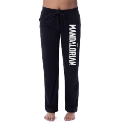 Star Wars Womens' The Mandalorian TV Show Logo Sleep Pajama Pants Black -Pure Wear Store GUEST f38f6e8b 587f 4c86 ba72 8db2aa1f320f