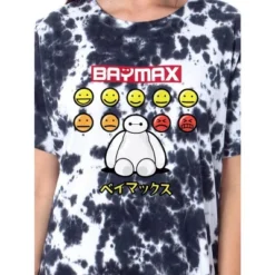 Disney Womens' Big Hero 6 Movie Film Nightgown Sleep Pajama Shirt Multicolored