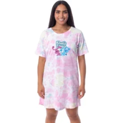 Nickelodeon Blue's Clues Womens' Magenta Nightgown Sleep Pajama Shirt Multicolored -Pure Wear Store GUEST f61b245b 087c 4604 8864 6b406623f61a