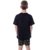 DC Comics Big Boys' Batman Logo Short Sleeve Shirt Pajama Short Set Black