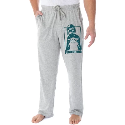 Star Wars Men's The Mandalorian Mando And The Child Perfect Duo Pajama Pants Grey 3 Star Wars Men's The Mandalorian Mando And The Child Perfect Duo Pajama Pants Grey - Image 3