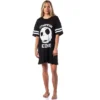 The Nightmare Before Christmas Women's Jack Skellington Nightgown Pajama Black
