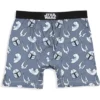 Star Wars Mens' The Mandalorian 2 Pack Boxers Underwear Boxer Briefs Grey