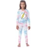 DC Comics Kids' The Flash Girls Boys 2 Piece Tight Fit Youth Pajama Set Multicolored