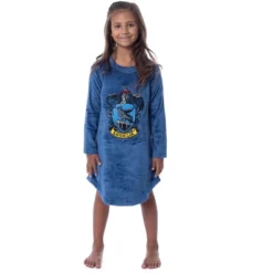 Harry Potter Girls' Hogwarts Houses Crest Raglan Pajama Nightgown-All Houses -Pure Wear Store GUEST fd311500 7fe2 4b7a 8be4 79a408d0cb72